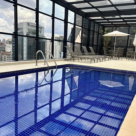 Flat-Hotel Faria Lima Itaim Sao Paulo, Garagem Inclusa ! Bagian luar foto