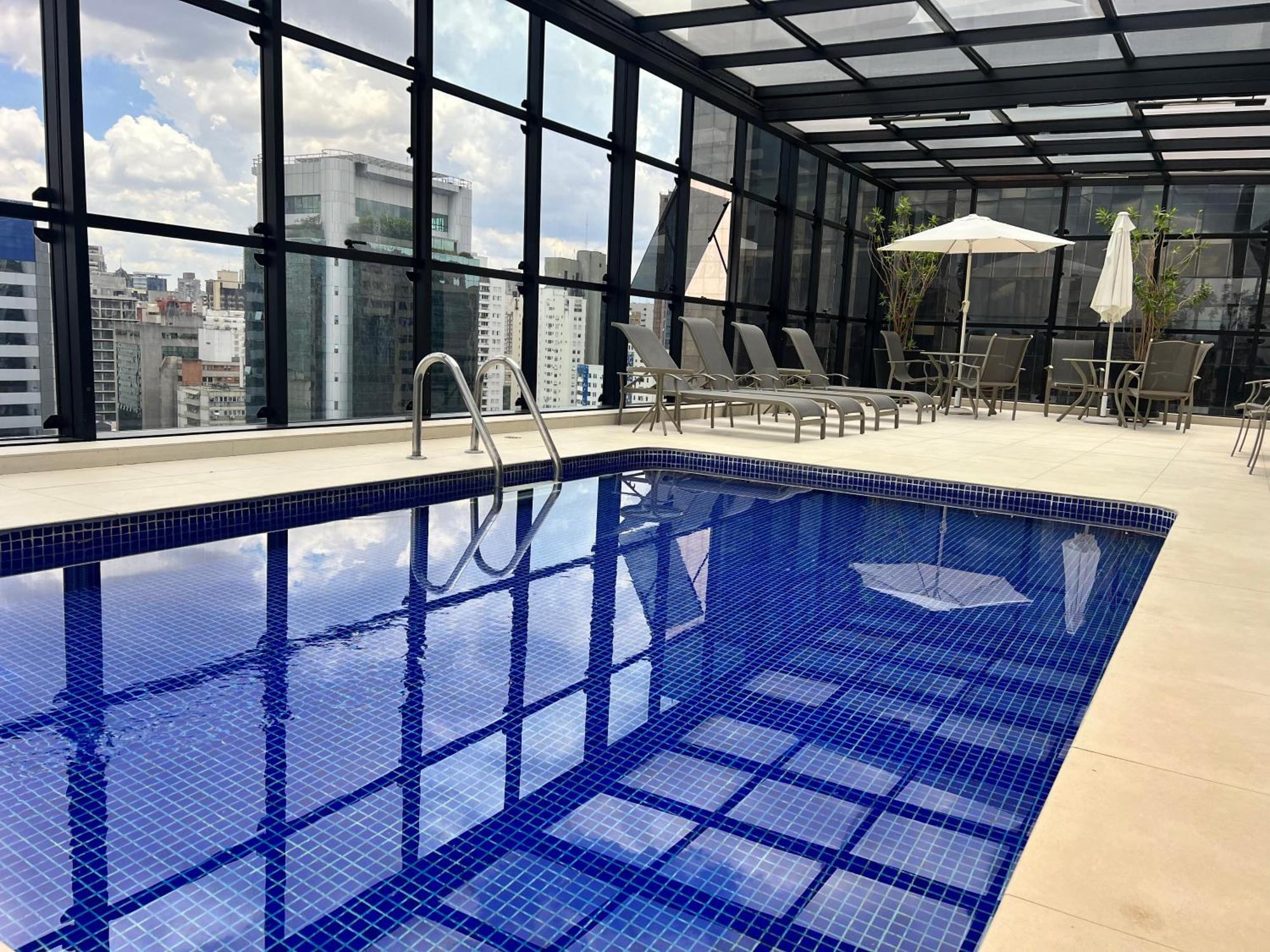 Flat-Hotel Faria Lima Itaim Sao Paulo, Garagem Inclusa ! Bagian luar foto